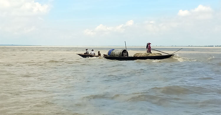 রাজশাহীতে কমছে পদ্মার পানি  প্রভাব পড়েনি ফারাক্কার