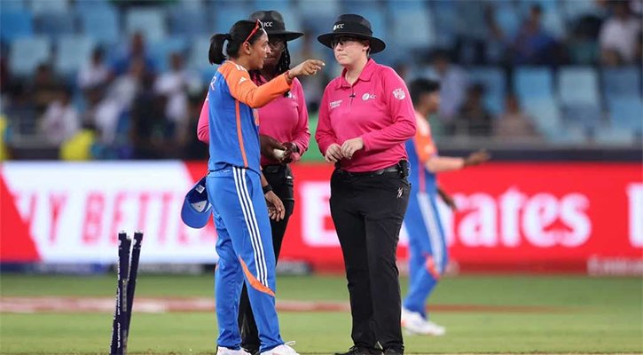নারী বিশ্বকাপে ভারতের ম্যাচে রান আউট বিতর্ক!