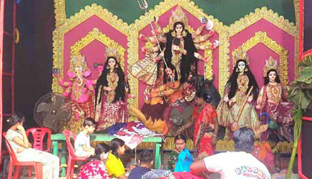 রাজশাহীর ৪১২ মন্ডপে শারদীয় দুর্গোৎসব শুরু