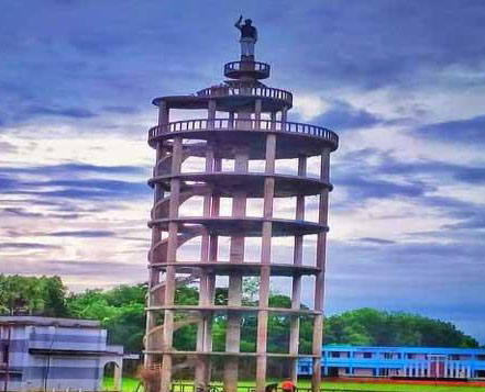 ১২৩ ফুট উঁচু মুজিব ম্যুরাল ভাঙচুর-অগ্নিসংযোগ