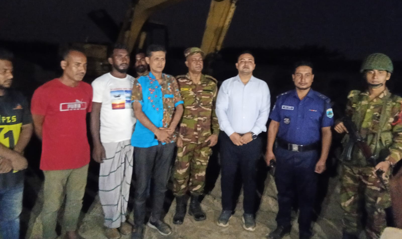 ফসলি জমির মাটি কাটার দায়ে ১৪ জন আটক; ভ্রাম্যমান আদালতে কারাদণ্ড