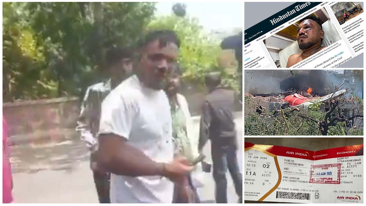 অলৌকিকভাবে বেঁচে যাওয়া আরোহী ঘুরে বেড়াচ্ছিলেন