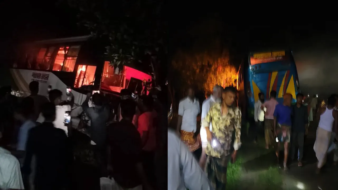 বাসের ধাক্কায় মাহিন্দ্রার ৬ যাত্রী নিহত