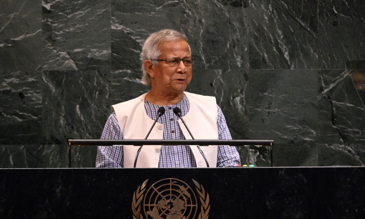 ফিলিস্তিনকে স্বীকৃতির দাবি ড. ইউনূসের