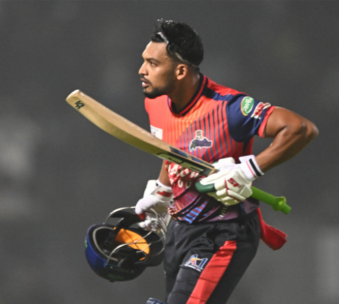 শান্তর সেঞ্চুরিতে সিলেটকে উড়িয়ে দিল রাজশাহী
