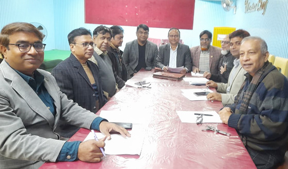 রাজশাহী এডিটরস ফোরামের সাথে সম্মিলিত ব্যবসায়ী কল্যাণ পরিষদের মতবিনিময়