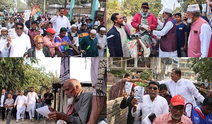 ভোটের প্রচারে সরগরম রাজশাহী