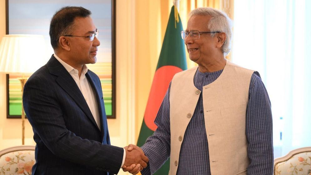 তারেক রহমানকে অভিনন্দন জানালেন প্রধান উপদেষ্টা