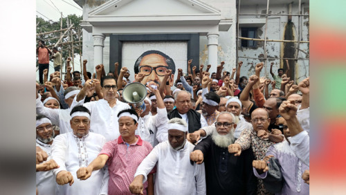 সড়ক বন্ধ করে শেখ হাসিনার জন্য লাখো নেতাকর্মীর শপথ