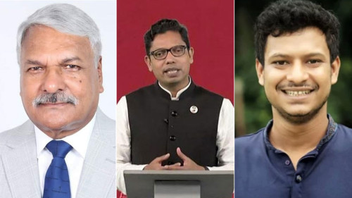 গ্রেফতারের পর ডিবি কার্যালয়ে টুকু-পলক-সৈকত