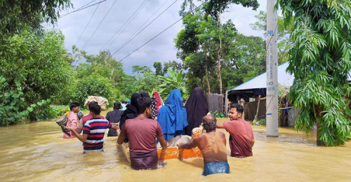 উজানে বৃষ্টি কমেছে,  উন্নতির দিকে বন্যা পরিস্থিতি