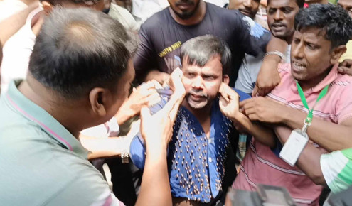 তারেক রহমানকে নি‌য়ে কটূক্তি : বগুড়ায় হিরো আলমকে কান ধ‌রে উঠবস