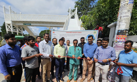 রাজশাহী মহানগরীর ৬ দৃষ্টিনন্দন ফুটওভার ব্রীজের উদ্বোধন
