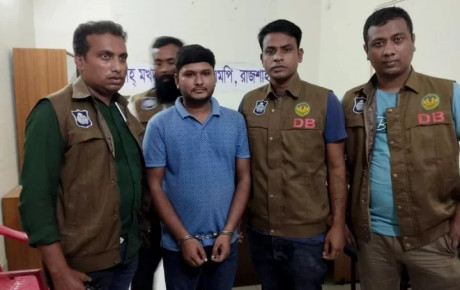 বগুড়া জেলা ছাত্রলীগের সভাপতি সজীব রাজশাহীতে গ্রেপ্তার