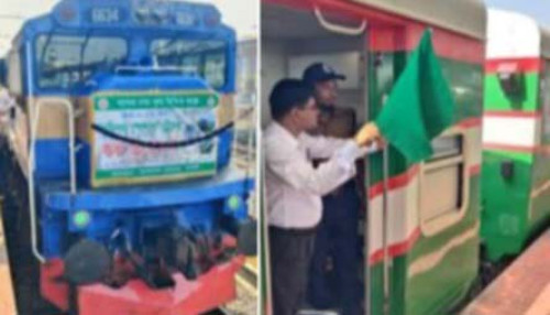 পণ্য ছাড়ায় এবার রাজশাহী ছাড়ল কৃষিপণ্য স্পেশাল ট্রেন