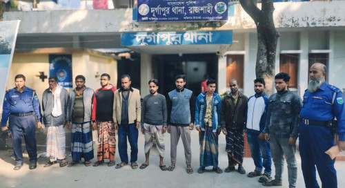 দুর্গাপুরে পুলিশের অভিযানে গ্রেফতার ১০
