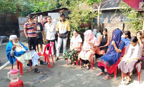 রবিদাস মুচি সম্প্রদায়ের ৪০টি পরিবারের পাশে দাঁড়াল পাবনার মানবকল্যাণ ট্রাস্ট