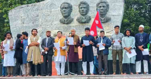 সম্প্রীতি গড়ার লক্ষ্যে রাবি শিক্ষার্থীদের শপথ পাঠ করালেন ভিসি