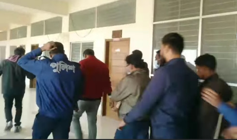 দুর্গাপুরের ৩ ইউপি চেয়ারম্যান ও ২ ছাত্রলীগ নেতা কারাগারে