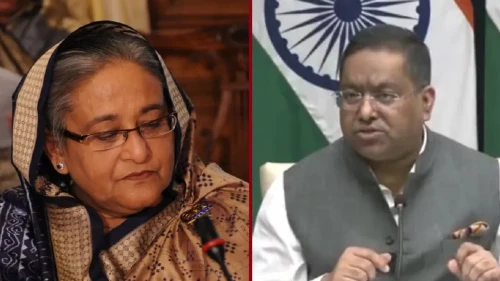 শেখ হাসিনার ভাষণ দেওয়া নিয়ে নিজেদের অবস্থান জানাল ভারত