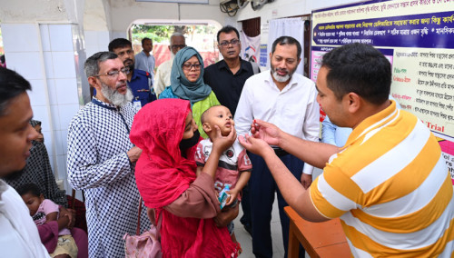 জাতীয় ভিটামিন ‘এ’ প্লাস ক্যাম্পেইনে   শতভাগ সাফল্য রাসিকের