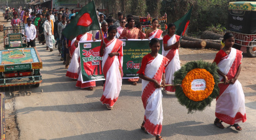 রাজশাহীতে বিনম্র শ্রদ্ধায় মহান স্বাধীনতা দিবস উদযাপন