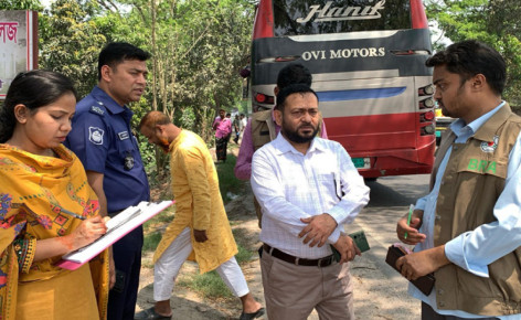 রাজশাহী-ঢাকাগামী হানিফ পরিবহনের ২০ হাজার টাকা জরিমানা