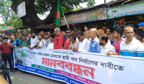 চারঘাটের ওসিকে প্রত্যাহারের দাবি চাঁদের