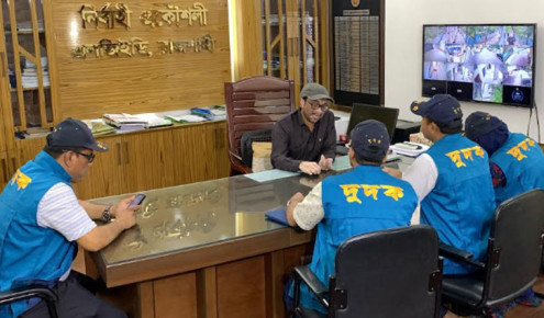 রাজশাহী এলজিইডি কার্যালয়ে দুদকের অভিযান