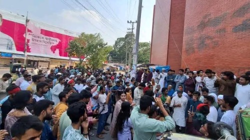 আ.লীগ নিষিদ্ধের দাবিতে রাজশাহীতে বিক্ষোভ-সমাবেশ