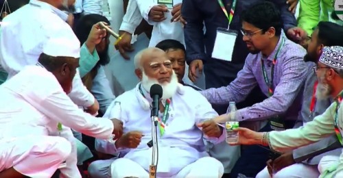 মঞ্চে অসুস্থ হয়ে পড়ে গেলেন জামায়াত আমির