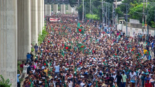 কোটা সংস্কার আন্দোলন থেকে সরকার পতন
