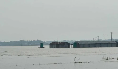 চাঁপাইনবাবগঞ্জে পানিবন্দি সাড়ে ৬ হাজার পরিবার