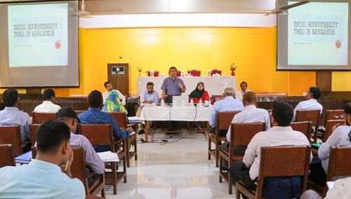 রাজশাহীতে অনুষ্ঠিত হলো ‘সোশ্যাল একাউন্ট্যাবিলিটি টুলস’  বিষয়ক কর্মশালা