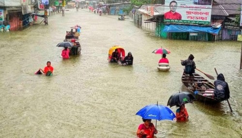 দেশের ১০ জেলায় বন্যার আভাস