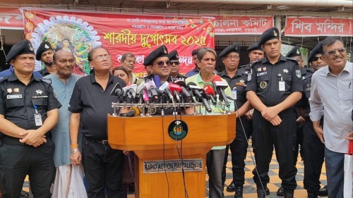 ‘দুর্গোৎসব ঘিরে রাজশাহী অঞ্চলে বিশেষ নিরাপত্তা ব্যবস্থা গ্রহণ করেছে র‌্যাব’