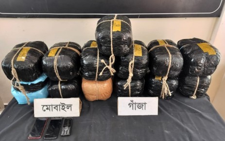 রাজশাহীতে গাঁজার চালান জব্দ, নারীসহ তিন কারবারী গ্রেফতার