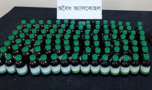 হোমিওপ্যাথির আড়ালে অ্যালকোহল বিক্রির সময় দুজন গ্রেফতার