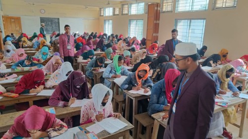 বাগমারায় অনুষ্ঠিত হলো 'কিশোরকণ্ঠ মেধাবৃত্তি' পরীক্ষা