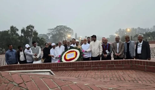 তারেক রহমানের পক্ষে জাতীয় স্মৃতিসৌধে শ্রদ্ধা নিবেদন