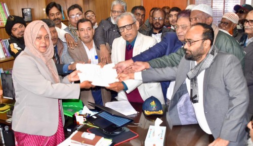 মনোনয়নপত্র  দাখিল করলেন রাজশাহী-১ আসনের  বিএনপি প্রার্থী শরীফ উদ্দীন