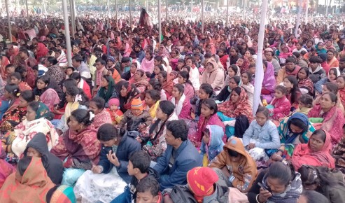 রাজশাহীর খ্রিষ্টিয় ধর্মপল্লীতে মহাতির্থোৎসবের প্রার্থনায়  বিশ্ব শান্তি কামনা