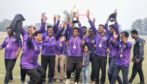 রাজশাহীতে মিডিয়া কাপ ক্রিকেটে চ্যাম্পিয়ন 'টেলিভিশন ক্যাপিটালস'