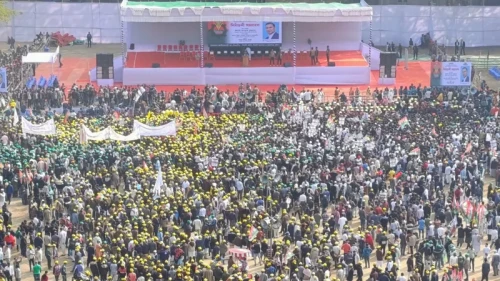 জনসমুদ্র তারেক রহমানের প্রথম নির্বাচনি জনসভা