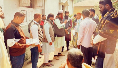 পুঠিয়ায় জামায়াতে ইসলামীর প্রার্থী মনজুর রহমানের গণসংযোগে চমক!