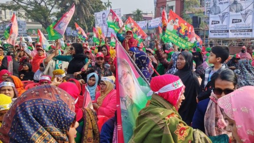 খুলনায় তারেক রহমান, জনসভা ঘিরে নেতাকর্মীদের ঢল