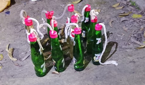 রাজশাহীতে পেট্রোল বোমা ও ককটেল উদ্ধার