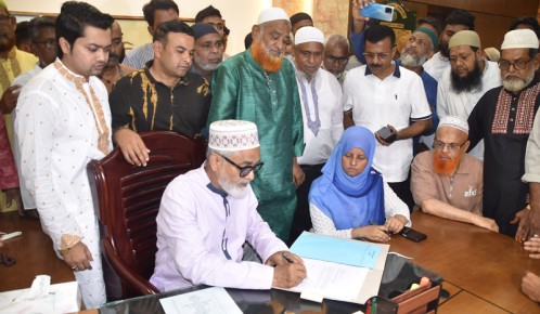 রাজশাহী জেলা পরিষদের প্রশাসকের দায়িত্ব নিলেন এ্যাডভোকেট ঈশা