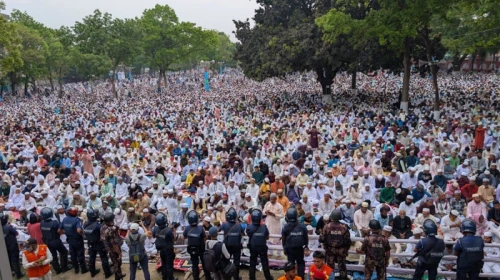 শোলাকিয়ায় ১৯৯তম ঈদ জামাতে জনসমুদ্র