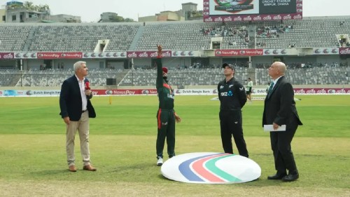 টস জিতে ব্যাটিংয়ে নিউজিল্যান্ড, তিন পেসারে একাদশ সাজাল বাংলাদেশ